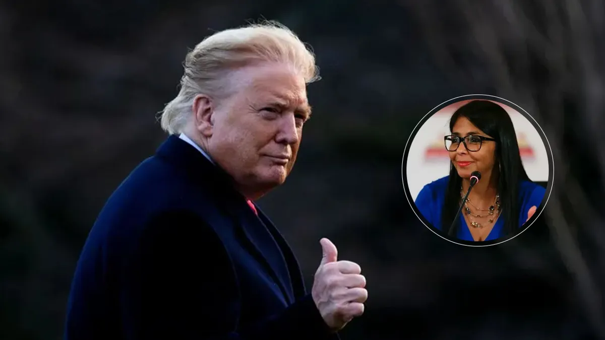 Trump asegura que Delcy Rodríguez está “cooperando” con EEUU