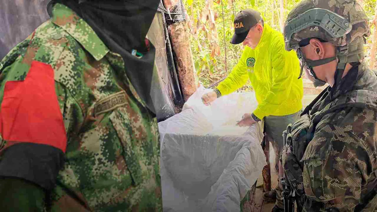 Incautan más de una tonelada de cocaína del Eln en Norte de Santander