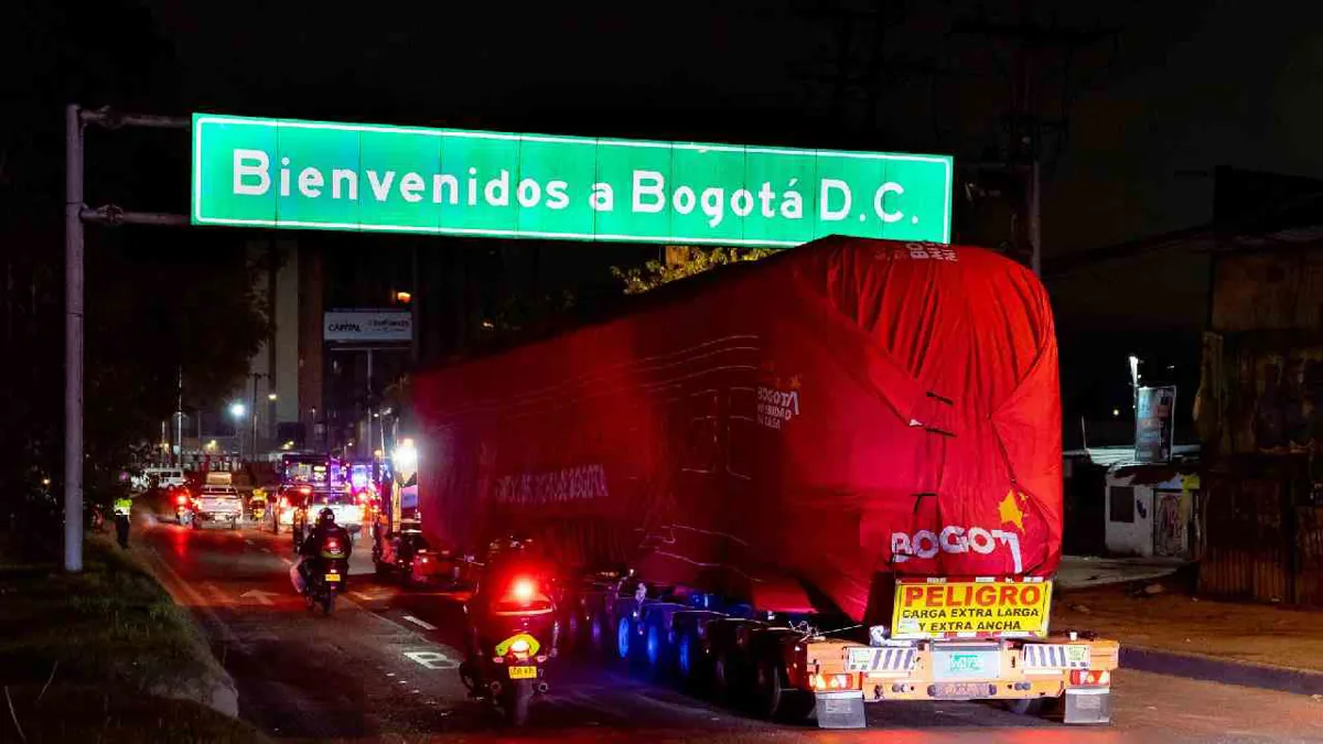 Llegan a Bogotá los primeros vagones del Metro