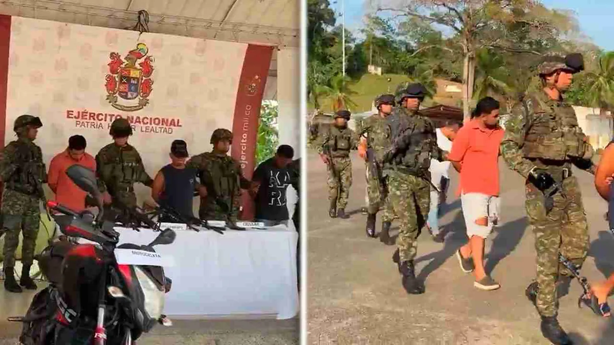 Detienen a seis miembros del Clan del Golfo en Antioquia