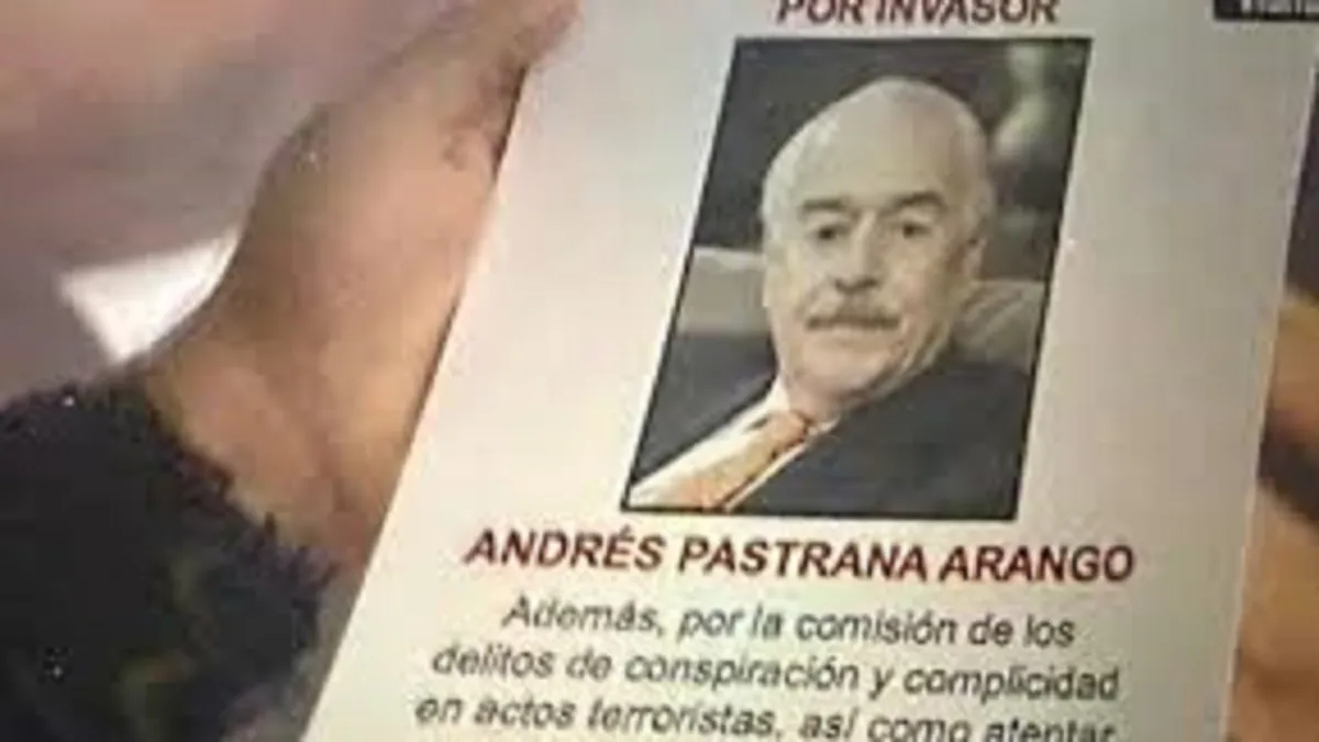 Venezuela distribuirá carteles de “se busca” contra el expresidente Andrés Pastrana