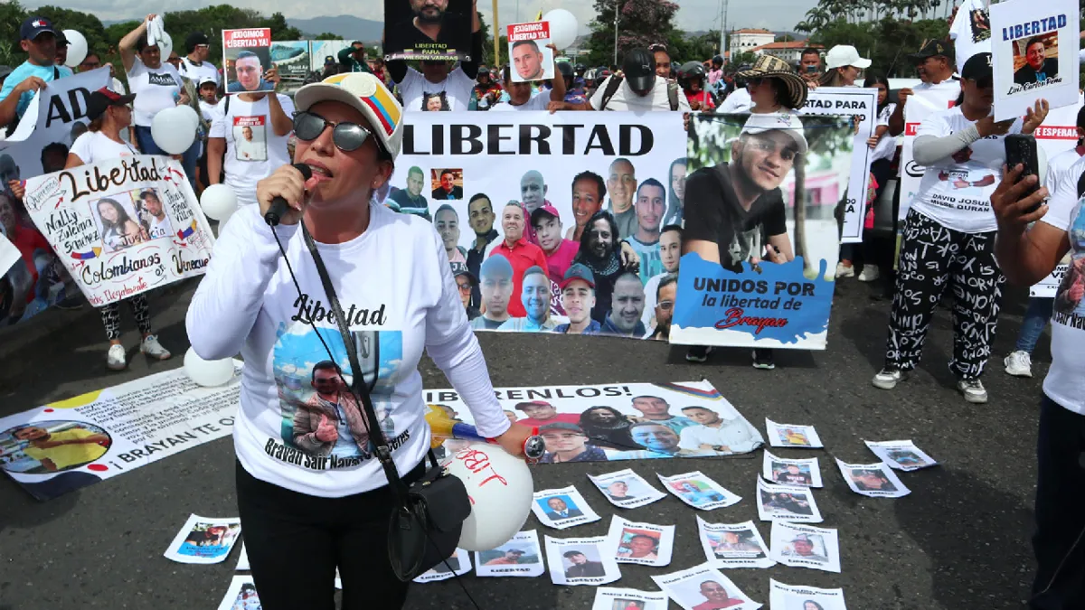 Familiares de colombianos detenidos en Venezuela piden su liberación
