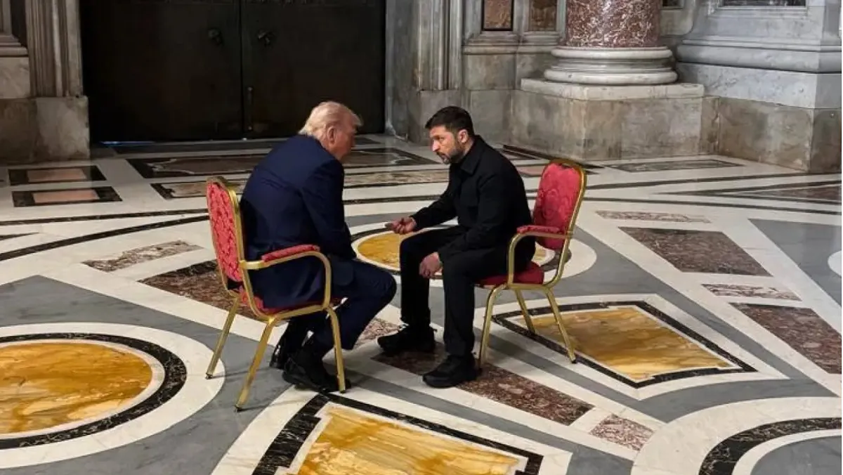 Trump y Zelenski se reunieron antes del funeral del papa Francisco