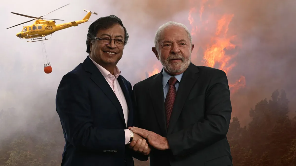 Lula ofrece ayuda para combatir incendios en Colombia