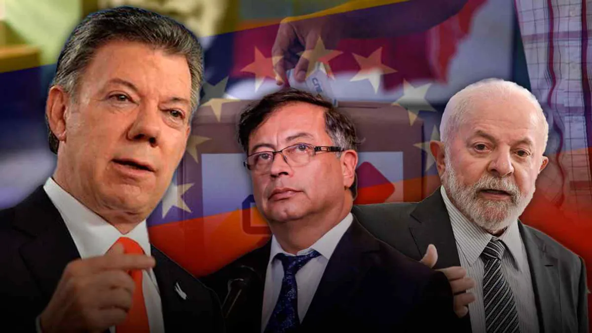 Santos hace llamado a Petro y Lula para actuar por las elecciones libres en Venezuela