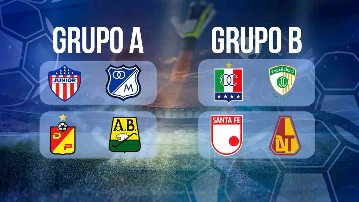Así quedaron los cuadrangulares semifinales del fútbol colombiano