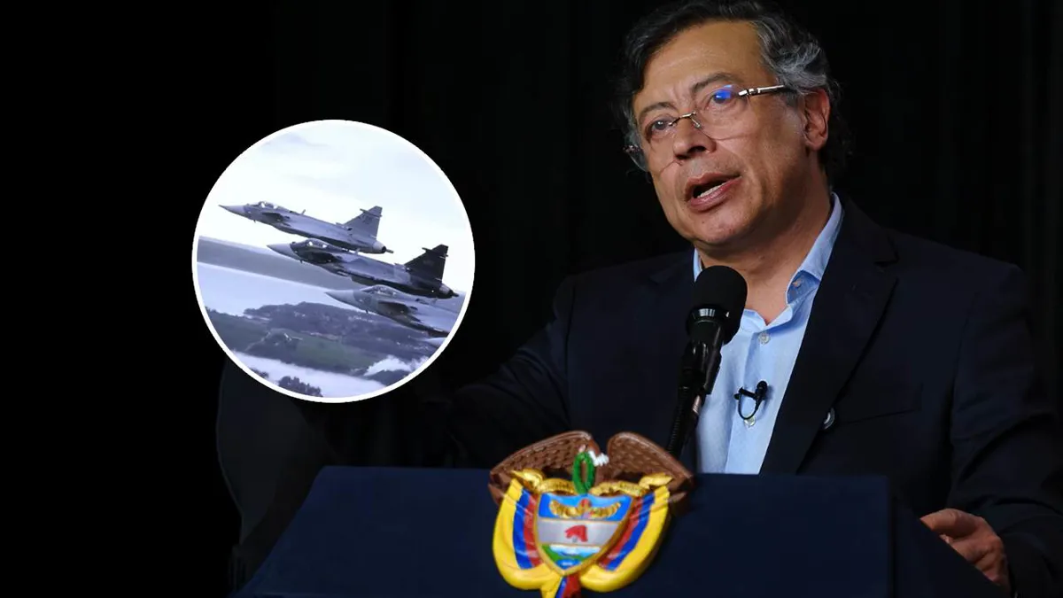Petro defiende transparencia en compra de 17 cazas Gripen y pide hacer público el contrato