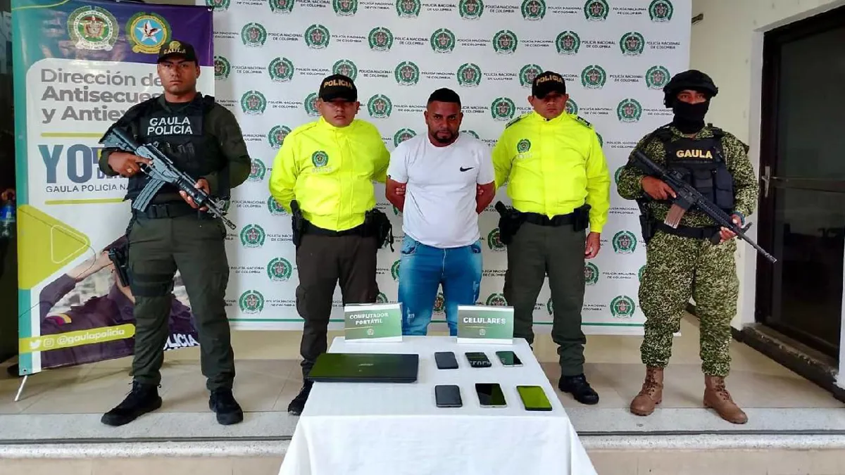 Capturan a alias ’35’, cabecilla del Clan del Golfo en Sucre