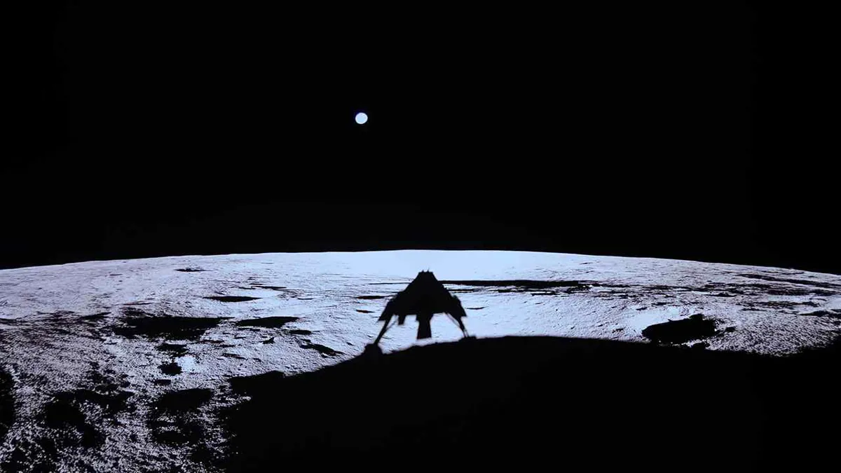 Primeras imágenes de Blue Ghost aterrizando en la Luna en una misión de la NASA