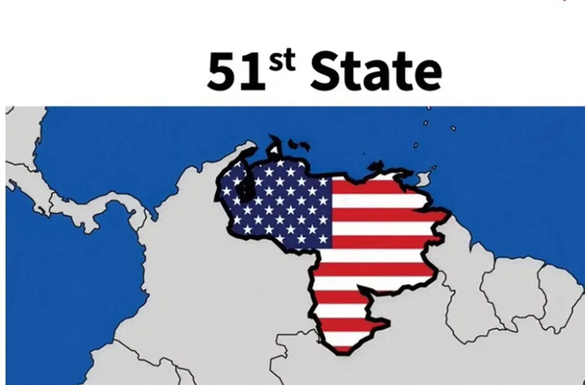 Trump publica imagen de Venezuela como “Estado 51” y desata nueva polémica