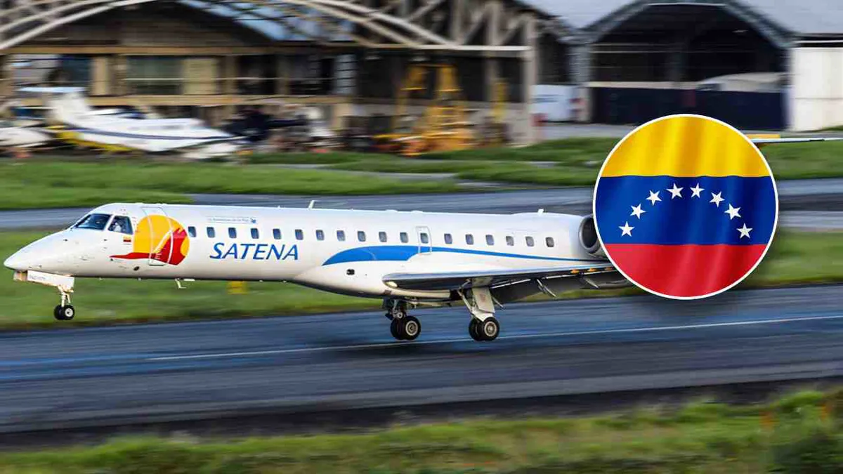 La aerolínea Satena suspende temporalmente sus vuelos a Venezuela