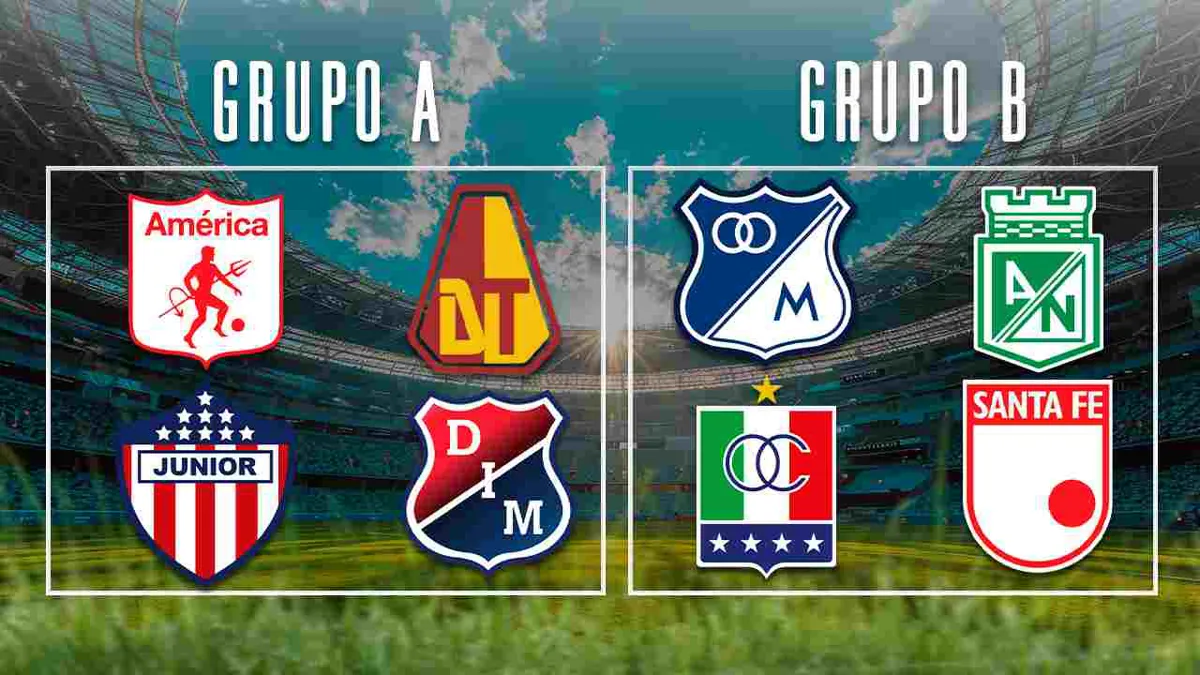 Así se jugará la fecha 1 de los cuadrangulares del fútbol colombiano