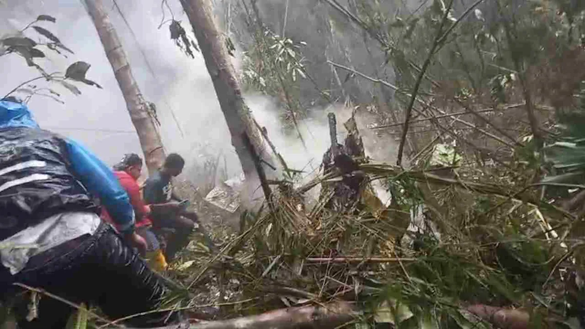 Al menos nueve muertos por accidente de un helicóptero del Ejército en Bolívar