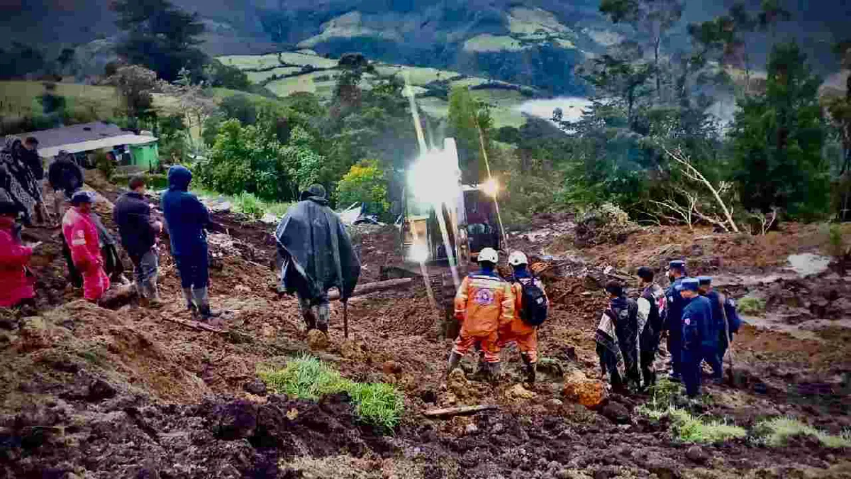 Al menos siete muertos deja avalancha causada por lluvias en Nariño
