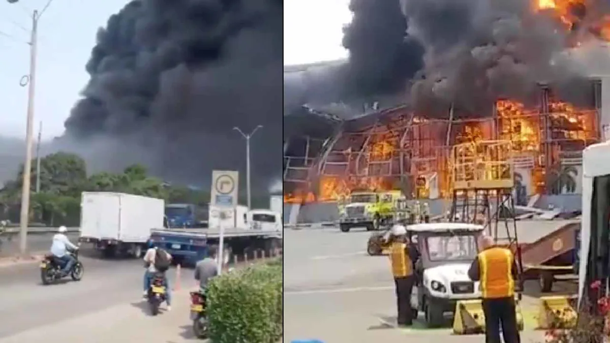 Fuerte explosión en Bodega de Contecar genera incendio en Cartagena