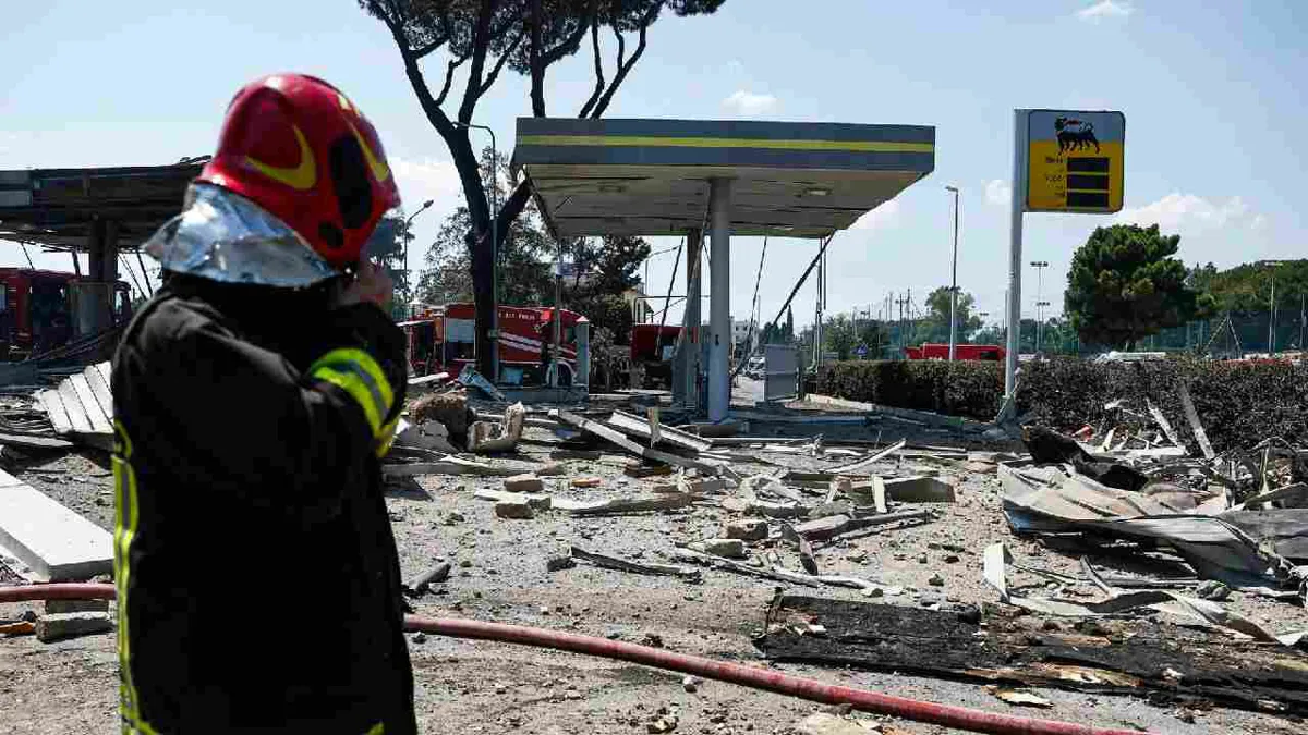 Más de 40 heridos por la explosión de una estación de gasolina en Roma